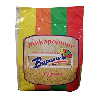 Макароны Верола Рожки соломка гр. В в/с, 3 кг