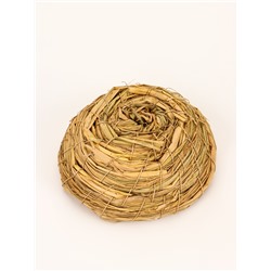 Гнездо для птиц плетёное из соломы, 13.5×5 см