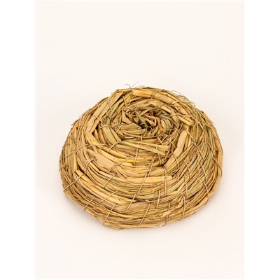 Гнездо для птиц плетёное из соломы, 13.5×5 см