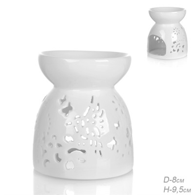 Аромалампа белая 10 см / A220-4 /уп 72/