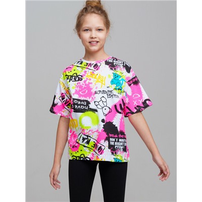 Фуфайка трикотажная для девочек (футболка)