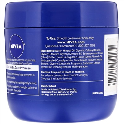 Nivea, Body Cream, Essentially Enriched, 13.5 fl oz (382 g)