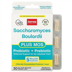 Jarrow Formulas, сахаромицеты Буларди плюс МОС, 5 млрд, 30 растительных капсул с отсроченным высвобождением (Discontinued Item)