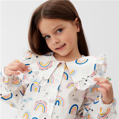 Рубашка детская KAFTAN «Радуга», размер 36 (134-140 см)