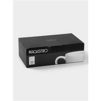 Набор кружек Magistro Mien, 270 мл, 6 шт., фарфор, белый