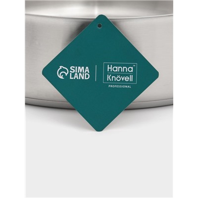 Сковорода-сотейник Hanna Knövell, 5.5 л, d=32 см, h=8.5 см, толщина стенки 0.6 мм, индукция, нержавеющая сталь