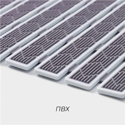 Коврик противоскользящий в ванну на присосках SAVANNA, 40×68 см, серый