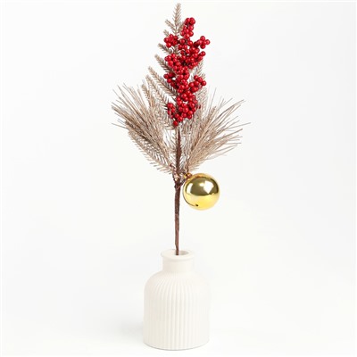 Ветка декоративная новогодняя, 36×16×5 см