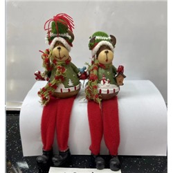 Фигурка Олень висячие ножки 9 см / CHR111 /уп 2/240/Новый год