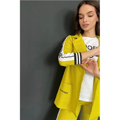 Жакет 8186 (Желто-горчичный)