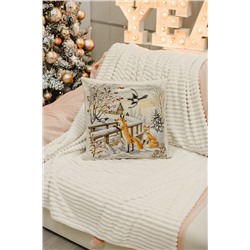 Наволочка декоративная 45х45 Зима лисички НАТАЛИ, 1075223