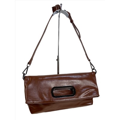 Женская сумка из натуральной кожи, цвет рыжий