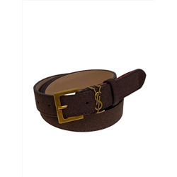 Ремень женский из искусственной кожи, цвет  шоколад