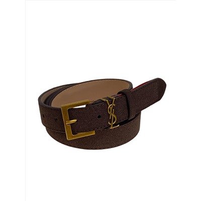 Ремень женский из искусственной кожи, цвет  шоколад