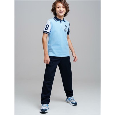 Джемпер трикотажный с воротником поло для мальчиков