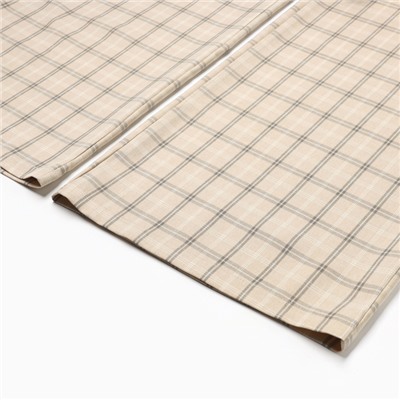 Брюки женские MINAKU: Casual Collection, бежевая клетка, размер 50