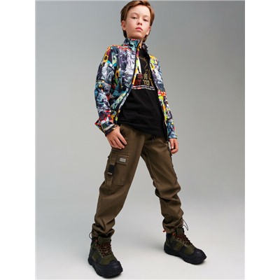 Брюки текстильные утепленные флисом для мальчиков