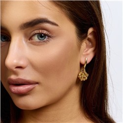 Серьги с подвеской ювелирная бижутерия Итальянское золото (покрытие желтое 14к) , арт.217.431