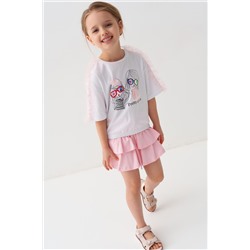 Джемпер трикотажный для девочек (футболка) PLAYTODAY, 1240022