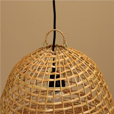 Светильник потолочный из ротанга «Трай», 1×120 Вт, Е27, 35×35×43 см