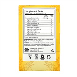 Yogi Tea, Органический, Throat Comfort, со вкусом меда и лимона, без кофеина, 16 чайных пакетиков, 1.12 унций (32 г)