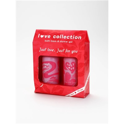 УЦЕНКА Набор Love collection, гель для душа, 300 мл и пена для ванны,300 мл
