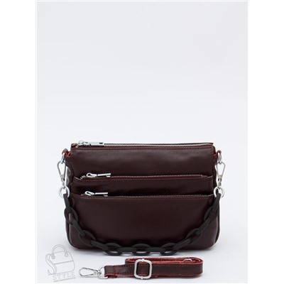 Сумка женская кожаная 3011NN wine red Natale Navetta  в Новосибирске