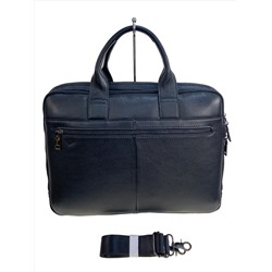 Сумка-портфель мужская из натуральной кожи, цвет чёрный