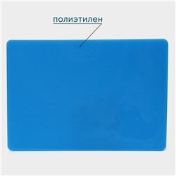 Доска профессиональная разделочная Hanna Knövell, 50×35×1.8 см, полиэтилен, синяя