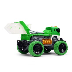 Машина "Мусоровоз для строительного мусора" 1:16 (свет, звук) в коробке