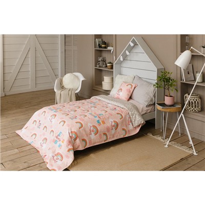 Покрывало 1.5-спальное «Этель» Pink Rainbow, 145×210 см, хлопок 100%