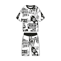 Комплект трикотажный для мальчиков: фуфайка (футболка), шорты