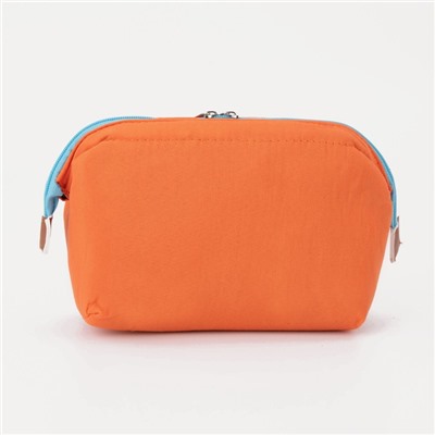 Косметичка на молнии, цвет оранжевый