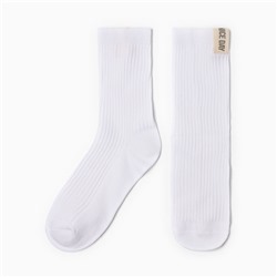 Носки женские KAFTAN Nice day, размер 36-39 (23-25 см), белые