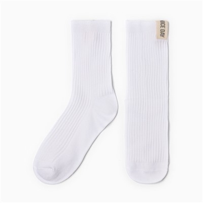 Носки женские KAFTAN Nice day, размер 36-39 (23-25 см), белые