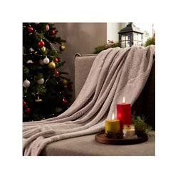 Плед светящийся в темноте «Этель. Candy cane», 180×200 см,100% п/э, корал-флис, 220 г/м²