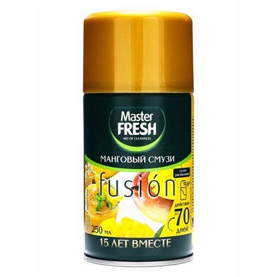 Освежитель воздуха Master FRESH GOLD, сменный балон, Манговый смузи 250 мл
