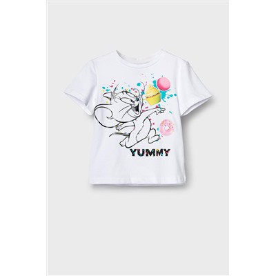 Фуфайка трикотажная для девочек (футболка) PLAYTODAY, 1240321