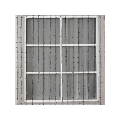 Гирлянда «Занавес» 2×6 м, IP44, УМС, тёмная нить, 1440 LED, свечение белое, мерцание, 220 В