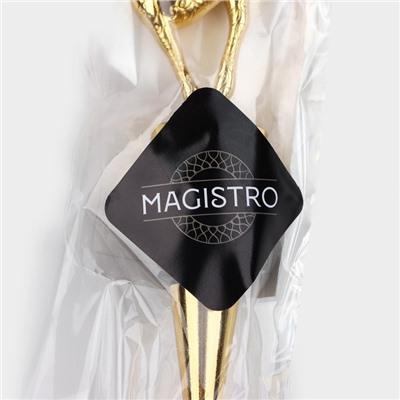Пробка для бутылки новогодняя Magistro Deer, 12,5 см, цвет золотой