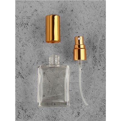 Флакон для парфюма, с распылителем, 15 мл, золотистый