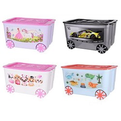 Ящик для игрушек 613х408х335мм KidsBox на колёсах