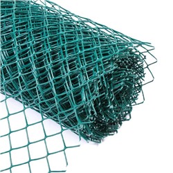 Сетка садовая, 1.5×20 м, ячейка ромб 40×40 мм, пластиковая, зелёная, Greengo, в рулоне