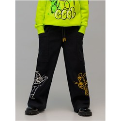 Брюки текстильные джинсовые для девочек