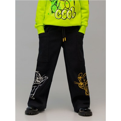 Брюки текстильные джинсовые для девочек