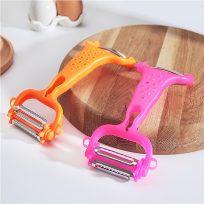 Овощечистка универсальная 6 в 1 Доляна, 20×10 см, МИКС