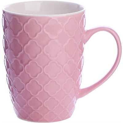 9-31352-3 Кружка 340мл с рельефом Pink LR (х36)