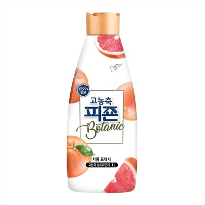PIGEON Кондиционер для белья парфюмированный супер-концентрат / Botanic Perfume Grapefruit & Fresh, 1000 мл