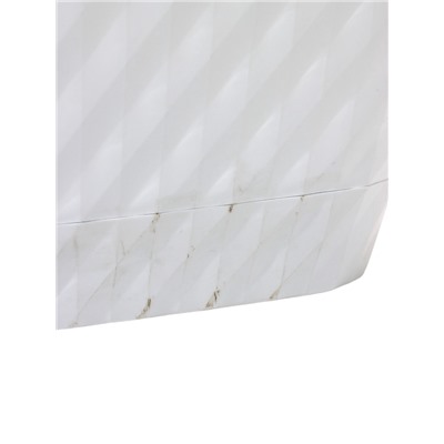 УЦЕНКА Горшок для цветов с поддоном 15л d30см h23см "Классика", цвет белый