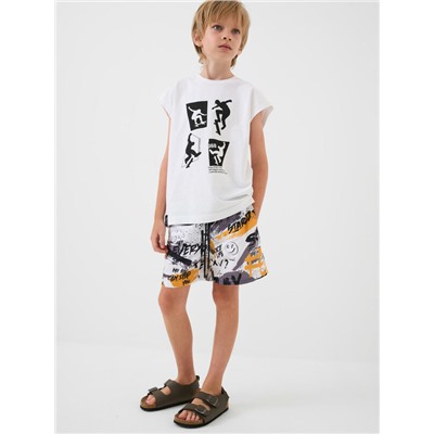 Шорты текстильные плавательные для мальчиков, средней длины